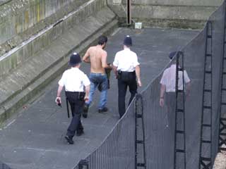 so over the wall into parliament