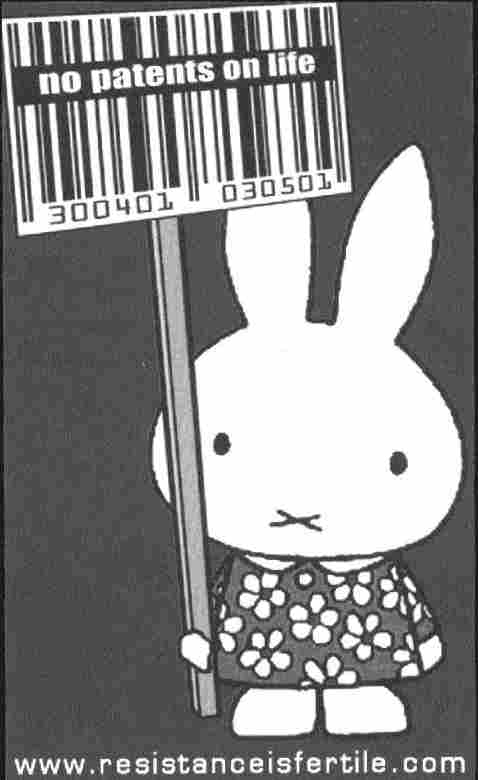 Miffy against patents (and copyright) on Life