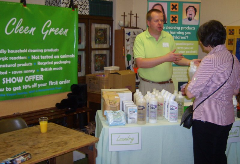 Bio D cleaning products on Cleen Green stall
