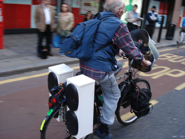 One of the mobile sound systems