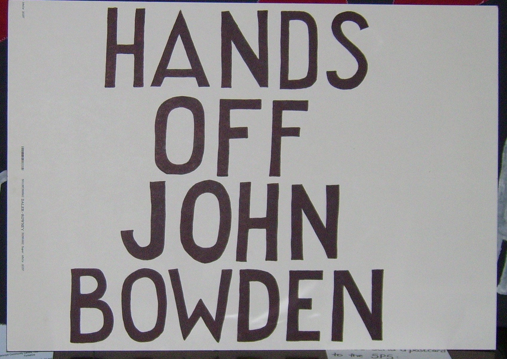 The message we're sending!