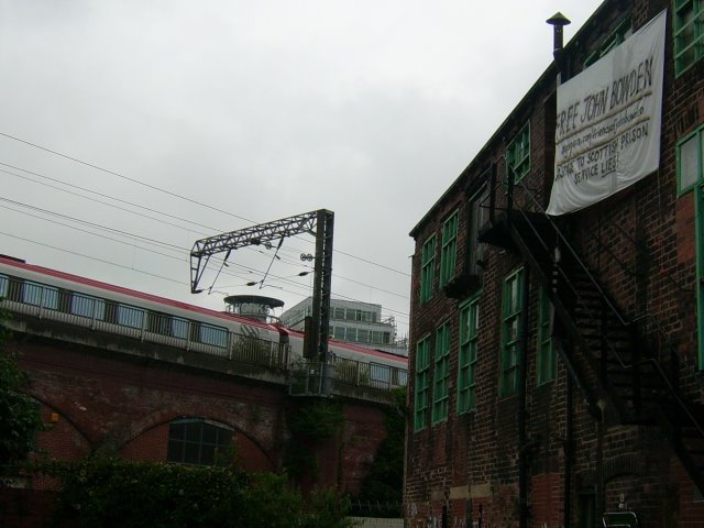 Within easy view of Scotland-bound rail travellers
