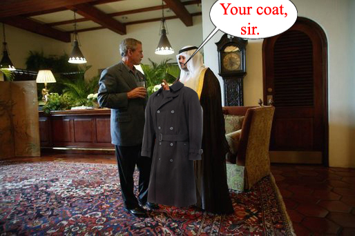 Your coat, sir.