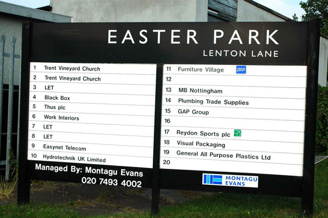 Easter Park, the protest site