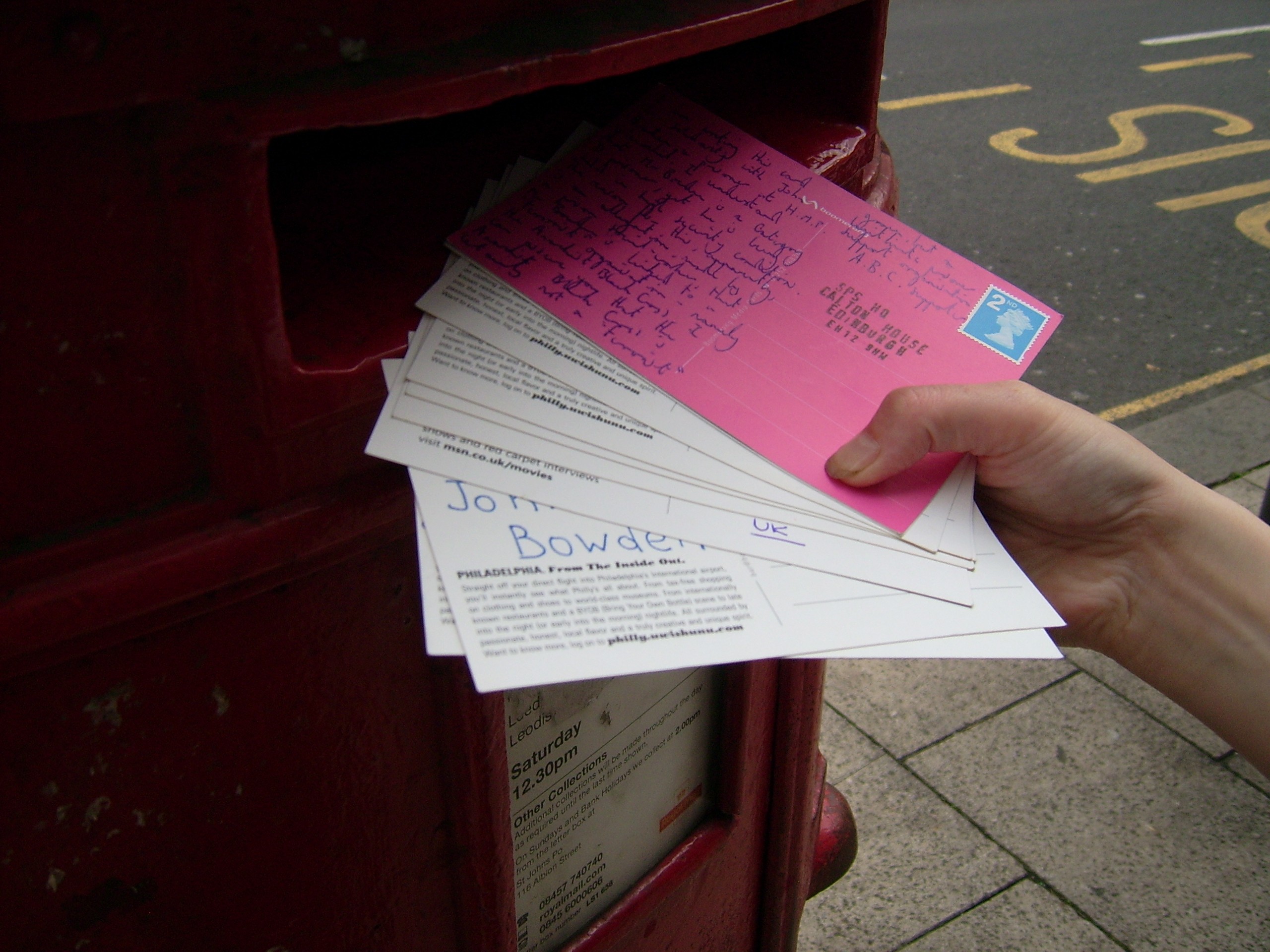 Another fistload of regular size cards goes off to the SPS. Keep 'em going folks