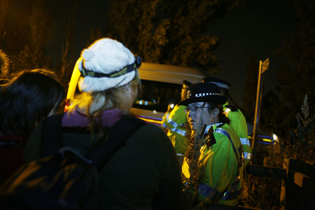 The police has finally arrived.