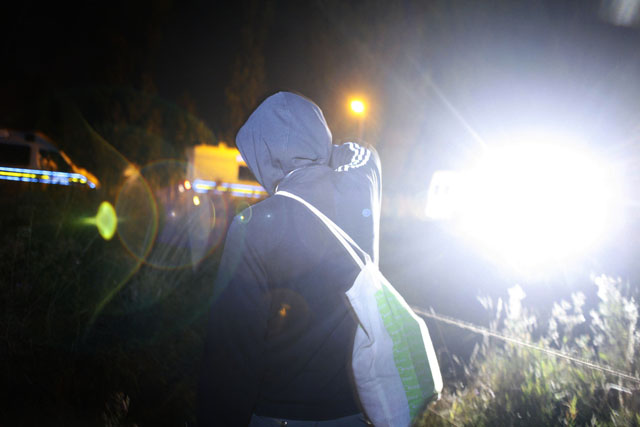 The police has finally arrived.