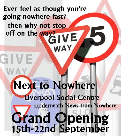 Next to Nowhere flyer