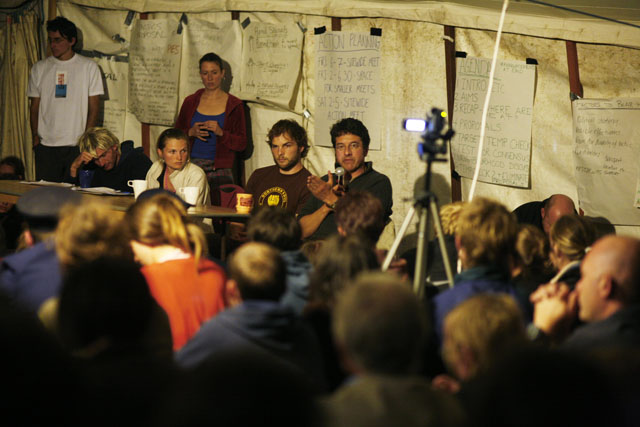 Talk with George Monbiot, Richard Hawkins, Sophie and Ollie in the Main Marqueee