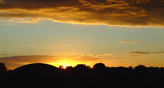 Sunset viewed from the camp