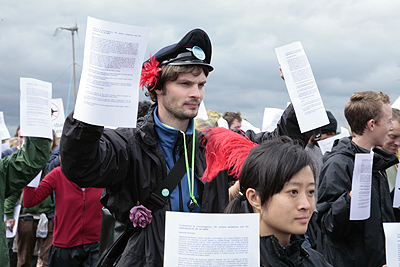 "armed with only peer reviewed science" (diff march tho)