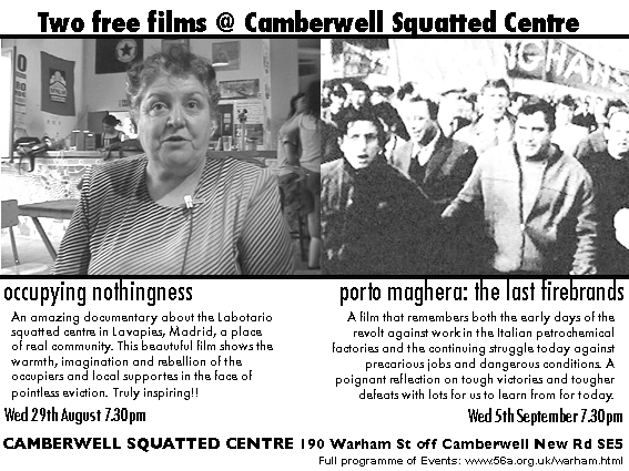 Flyer for upcoming films