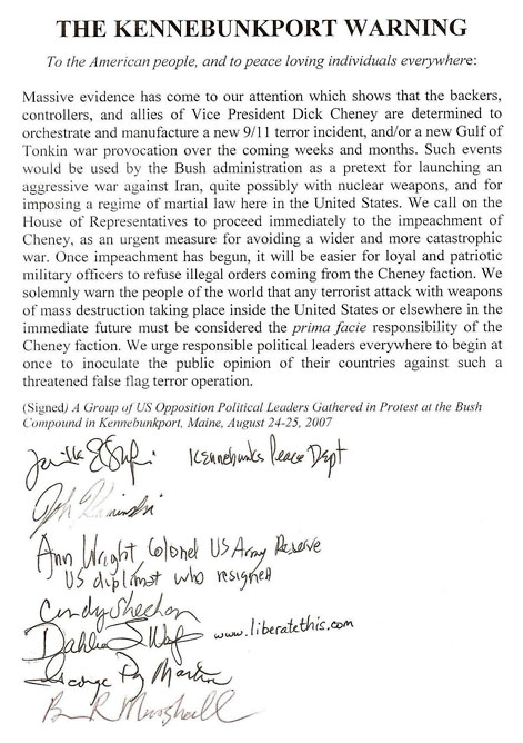 The Signed Kennebunkport Warning