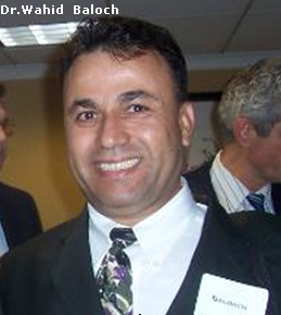 Dr.Wahid Baloch , President of BALOCH SOCIETY OF NORTH AMERICA