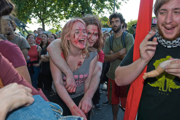 A bid of a leg for the tank