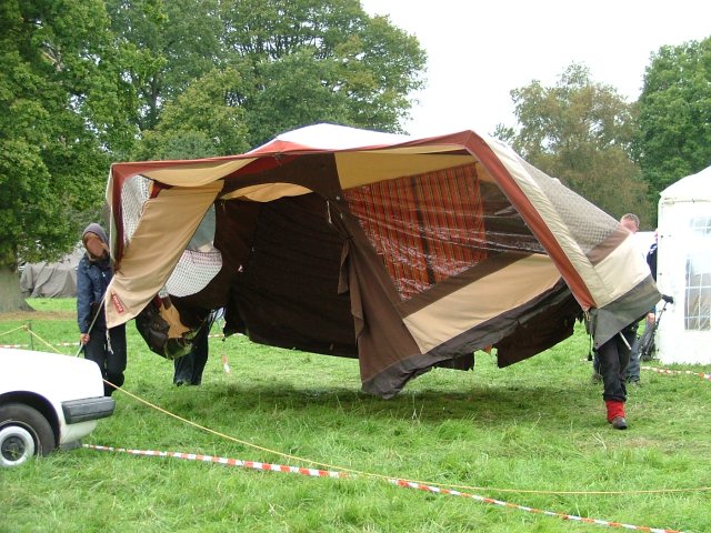 the press tent