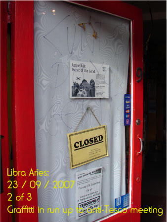 Graffiti on Libra Aries 2