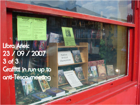 Graffiti on Libra Aries 3 (apologies that this is rather indistinct)