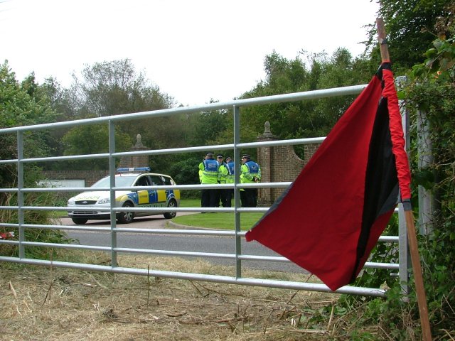 FIT outside the camp's gate