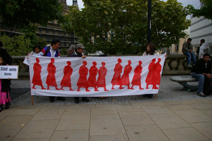The Sheffield protest against repression in Burma
