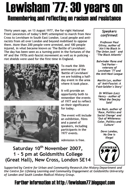 Lewisham 77 flyer