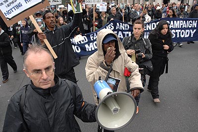 The demo finally reaches Parliament square.