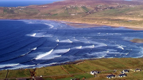 Stills from the film: Broadhaven Bay, the pipeline route