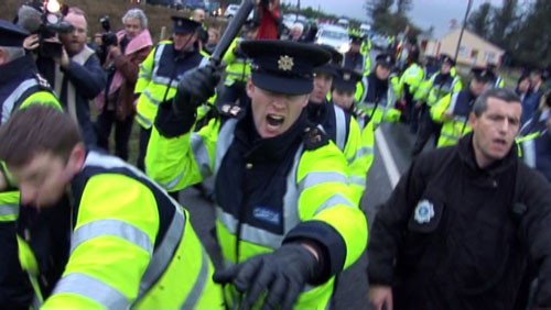 Stills from the film: 6 November 2006, Baton Charge