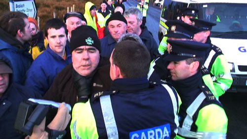 Stills from the film: Officer Strangles Pat O'Donnell