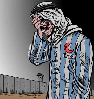 Latuff's prize winning entry in the Holocaust Cartoon Contest