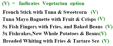 from a British prison menu