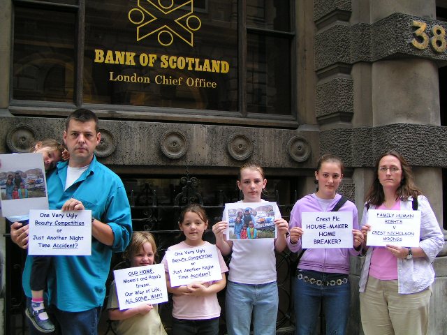 Flashback Bank of Scotland Chief Office London Shalom Family Protest