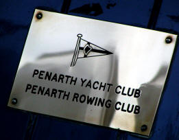 Shiny Faceplate of Penarth Yacht and Rowing Club Vale of Glamorgan Wales UK