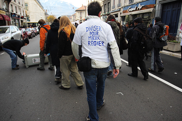 Student breakaway march, Grenoble