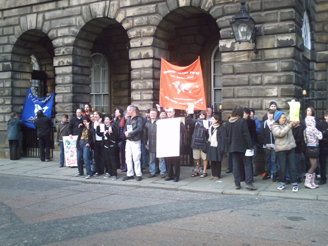 Outside the Town Hall