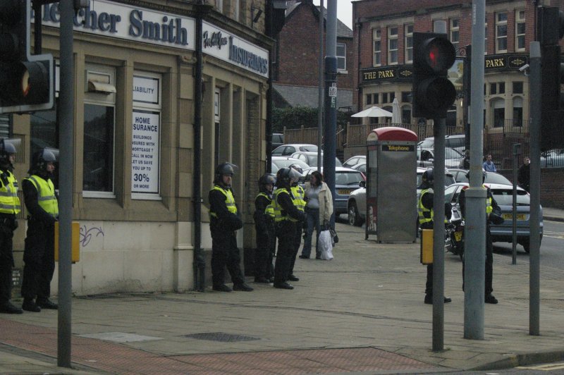 Was there a need for police in riot gear..