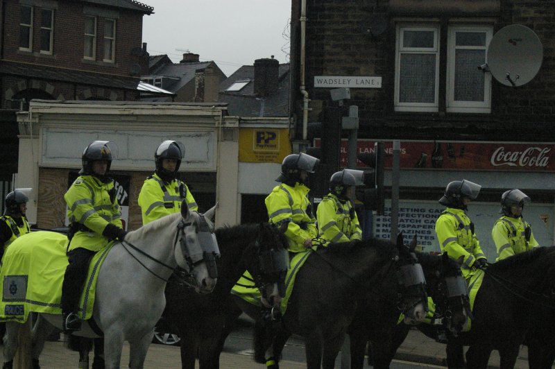 Was there a need for police in riot gear..