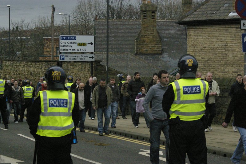 Was there a need for police in riot gear..