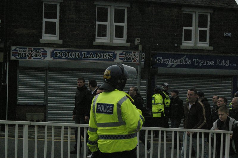 Was there a need for police in riot gear..