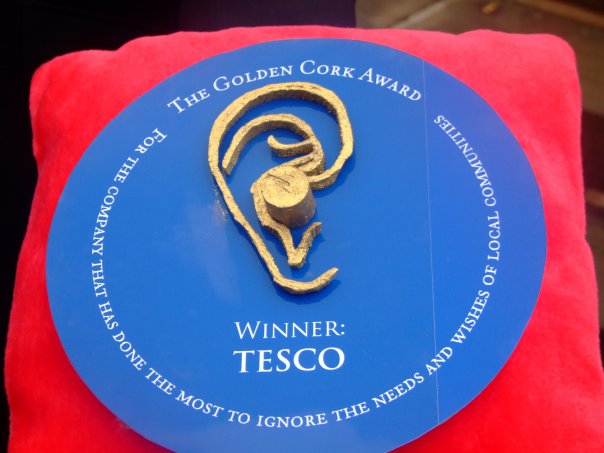 Tesco win the Golden Cork in the Ear Award for listening to Chorlton residents