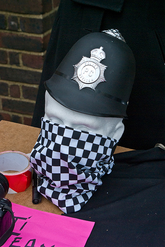 Police issue face masks