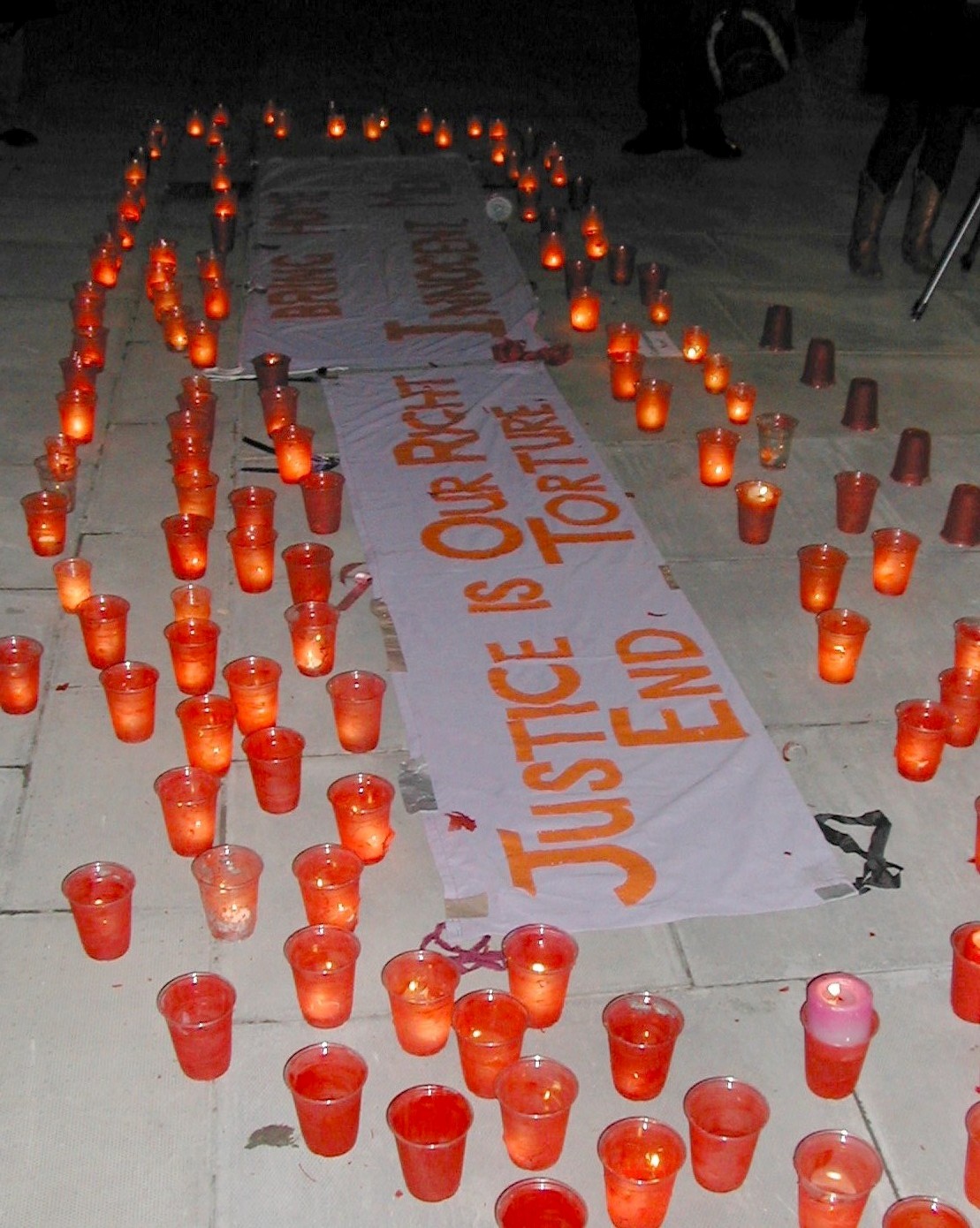 candles for the remaining detainees - 277 to date