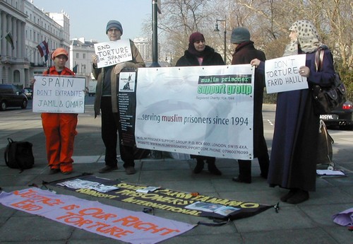 Outside Spanish Embassy