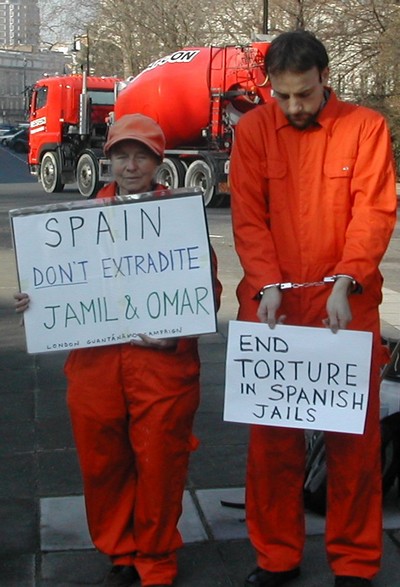 Outside Spanish Embassy