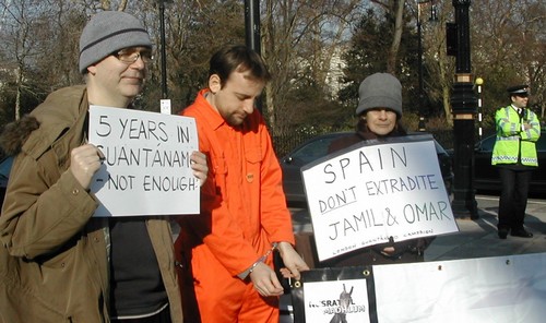 Outside Spanish Embassy