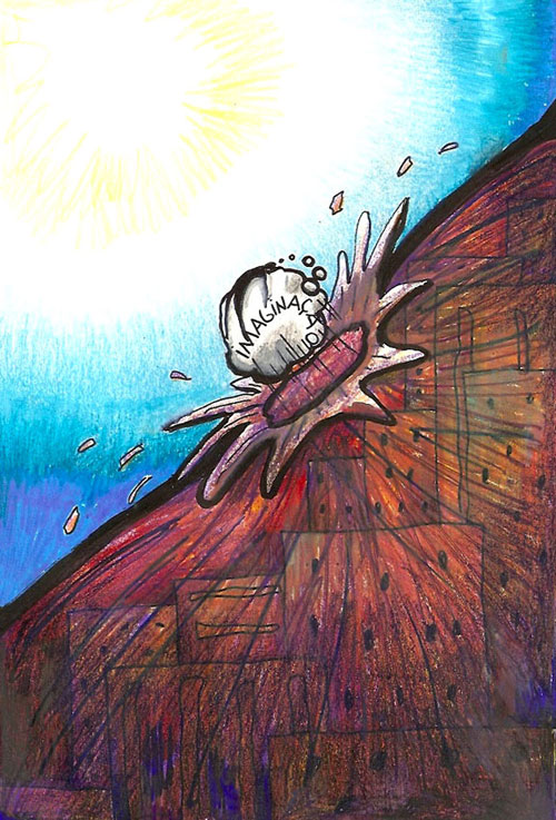 FREEDOM! (baloon legend: "imagination")