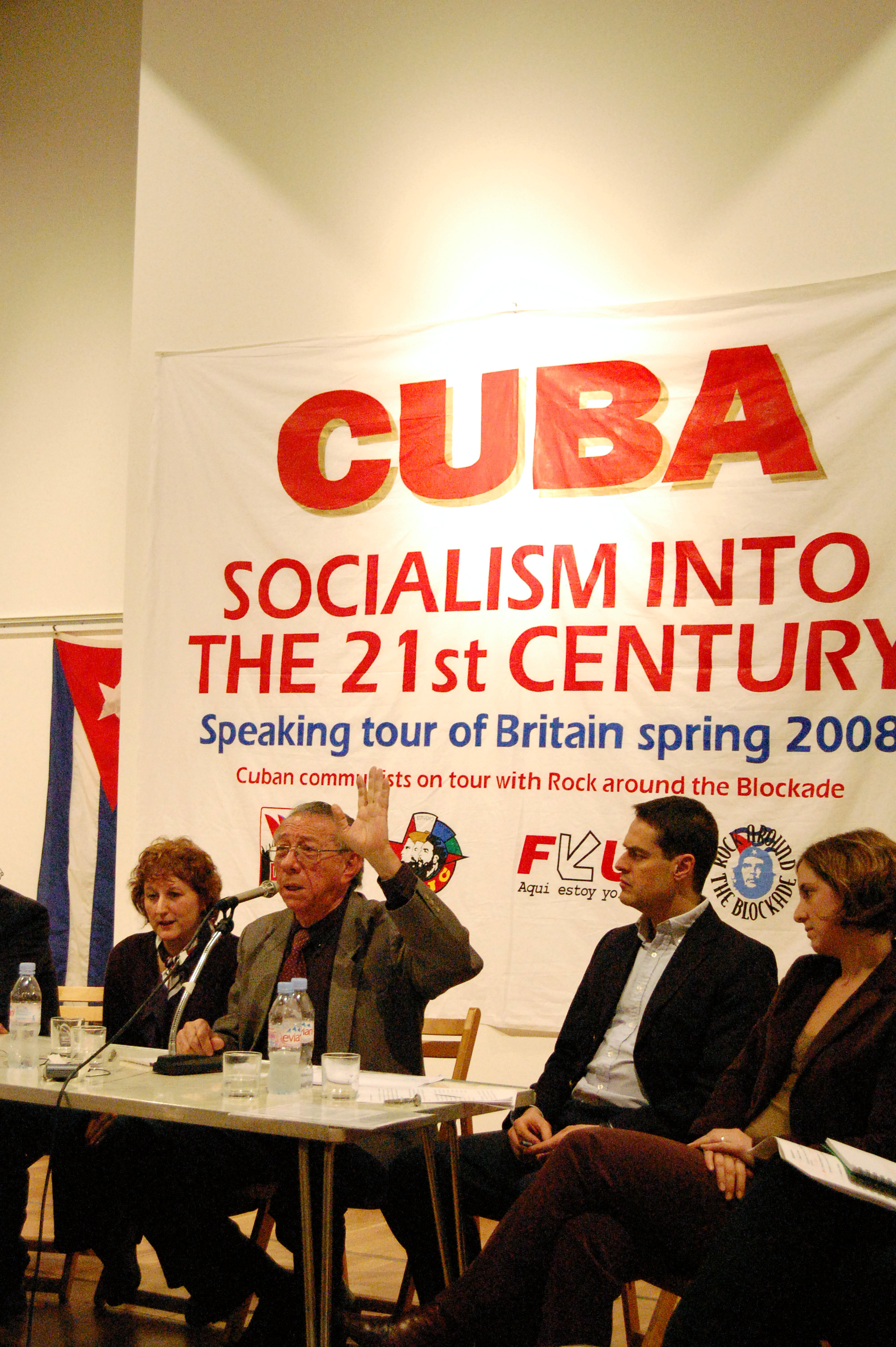 Rock around the Blockade speaking tour opening rally, London, 21 February