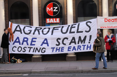 London demonstartion, January 30th, outside Greenergy