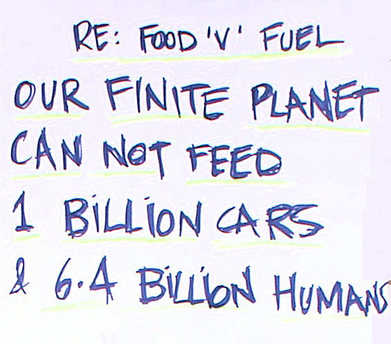 Placard from recent protest in Stroud