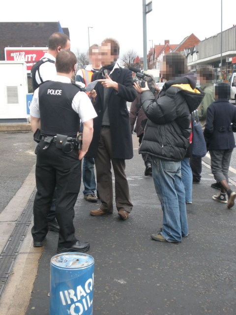 The police aren't the only ones who don't like being filmed..